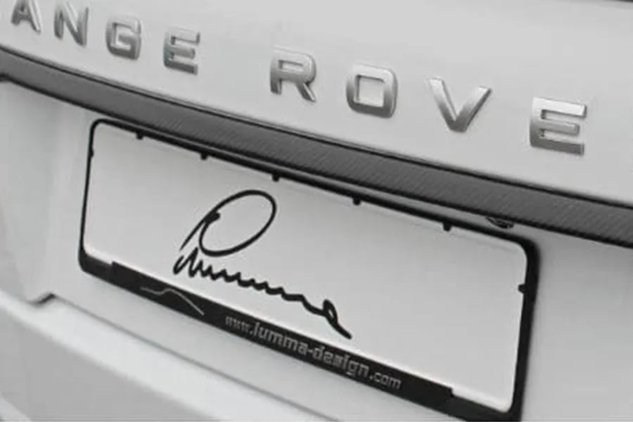 Lumma Number Plate Holders - Black & Gold