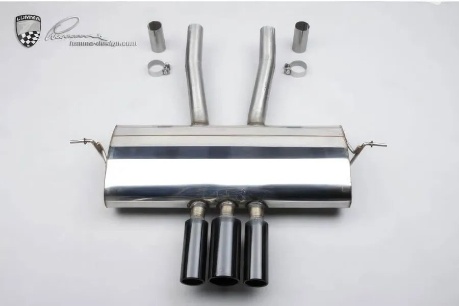 Lumma Sports Exhaust, 3 Tailpipes, for Turbo & GTs