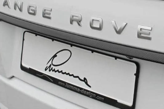 Lumma Number Plate Holders - Black & Gold